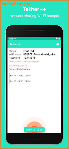 Wifi Share Network Hotspot - T screenshot