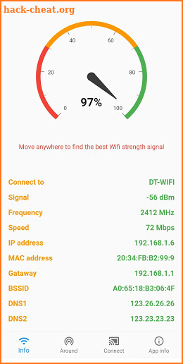WiFi Signal Strength Meter screenshot