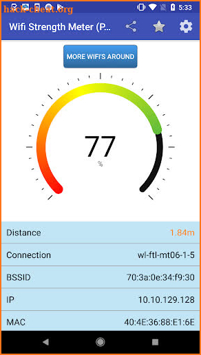 Wifi Strength Meter Pro screenshot