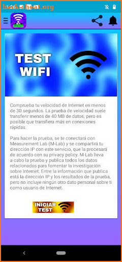 Wifi Test Velocidad screenshot