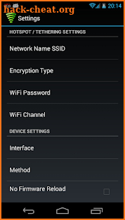 WiFi Tether Router screenshot