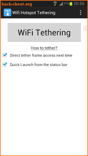 WiFi Tethering /WiFi HotSpot screenshot