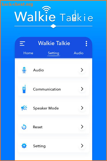 Wifi Walkie Talkie : Two Way Radios Walkie Talkie screenshot
