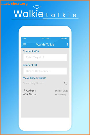 WiFi Walkie Talkie - Two Way Walkie Talkie screenshot