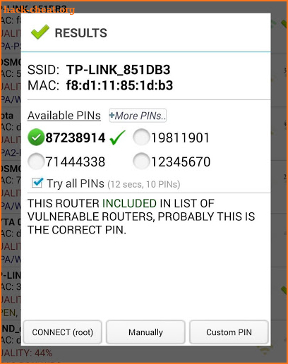 Wifi WPS Plus screenshot