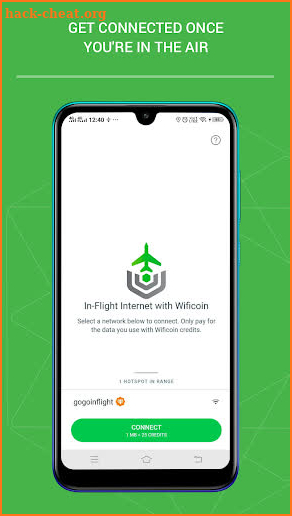 Wificoin: GoGo Inflight Internet & flight Wifi map screenshot