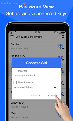 WifiMap with Password key show screenshot