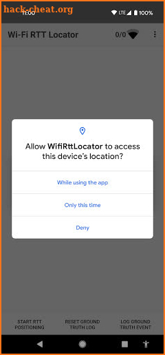WifiRttLocator App screenshot