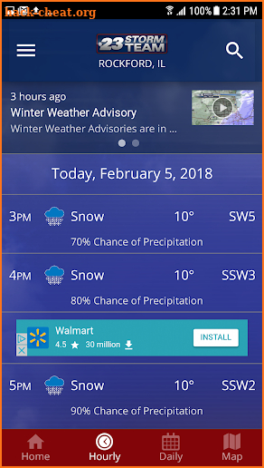 WIFR Weather screenshot