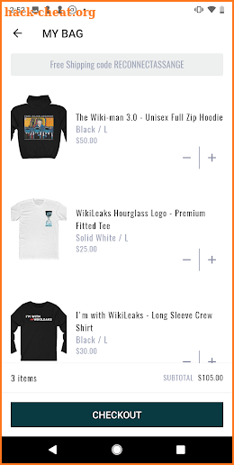WikiLeaks Shop screenshot