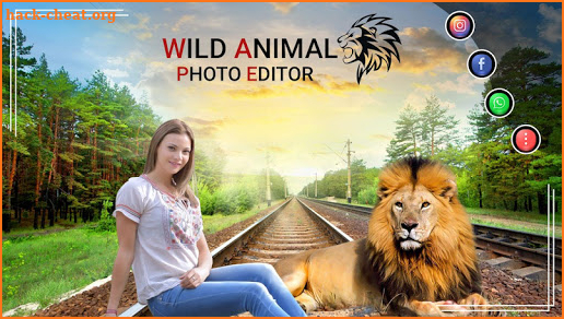 Wild Animal Photo Editor screenshot