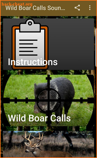 Wild Boar Hunting Calls screenshot
