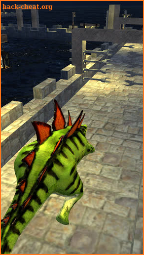 Wild Dinosaur Stunt Run Adventure 3D screenshot