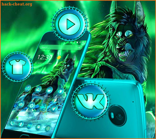 Wild Forest Wolf Theme screenshot