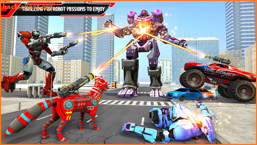Wild Fox Transform Robot Games-Monster Truck Robot screenshot