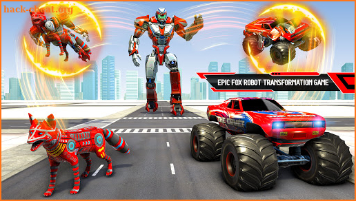Wild Fox Transform Robot Games-Monster Truck Robot screenshot