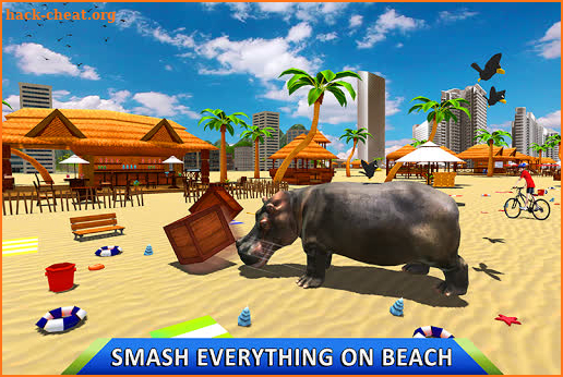 Wild Hippo Beach Attack Jungle Simulator screenshot