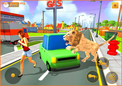 Wild Lion City Rampage: Animal Attack Games screenshot