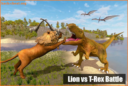 Wild Lion vs Dinosaur: Island Battle Survival screenshot