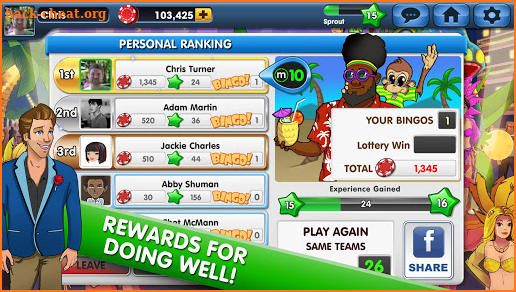 Wild Party Bingo FREE social screenshot