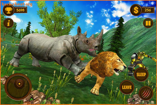 Wild Rhino Family Jungle Simulator screenshot