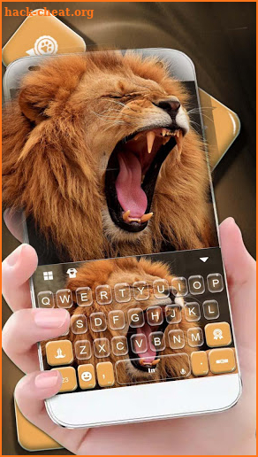 Wild Roar Lion Keyboard Theme screenshot