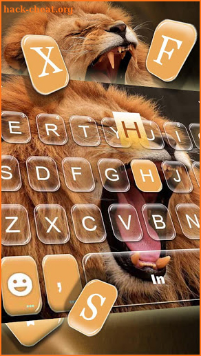 Wild Roar Lion Keyboard Theme screenshot