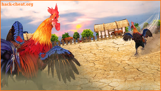 Wild Rooster Fighting Angry Chickens Fighter Games screenshot