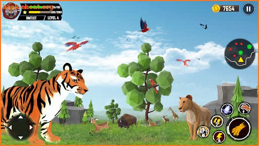 Wild Tiger Sim 3D Games screenshot