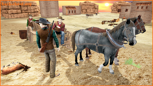 Wild West Cowboy Hunter- Horse Cart Redemption Sim screenshot