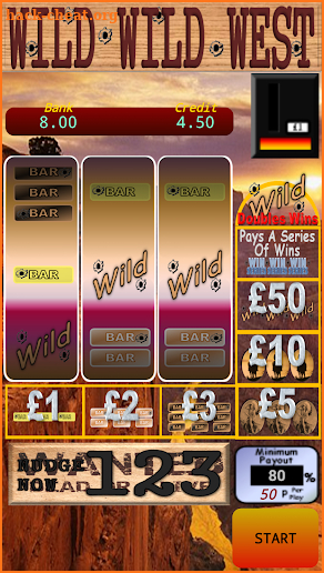 WILD WILD West Slot Machine screenshot