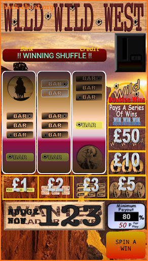 WILD WILD West Slot Machine screenshot