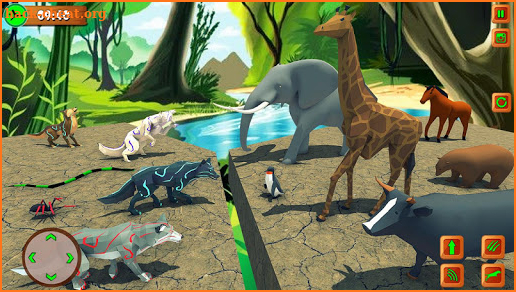 Wild Wolf Chasing Animal Simulator 3D screenshot
