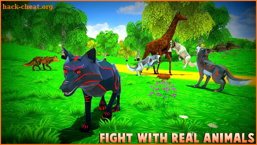 Wild Wolf Chasing Animal Simulator 3D screenshot