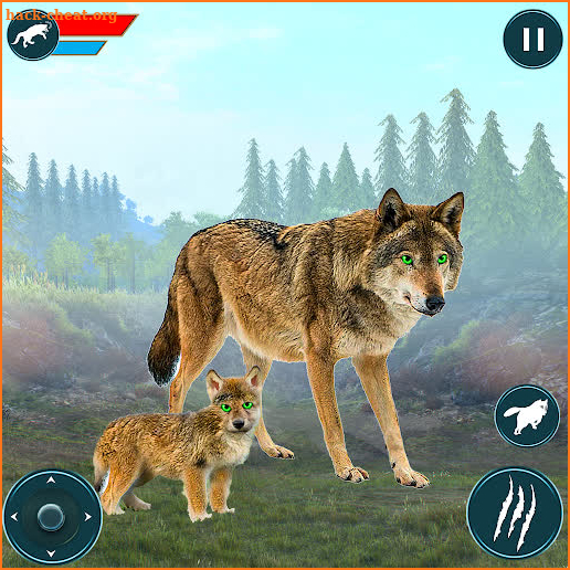 Wild Wolf Family Simulator screenshot