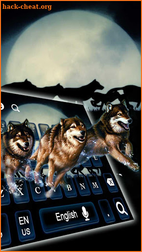 Wild Wolf Keyboard Theme screenshot