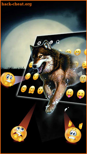 Wild Wolf Keyboard Theme screenshot
