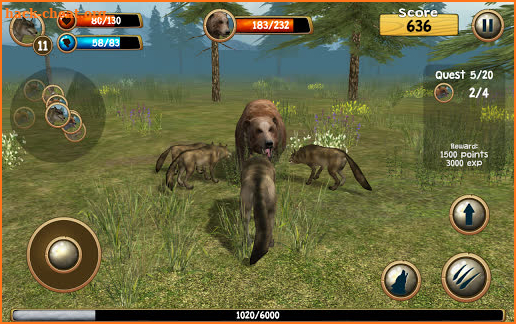 Wild Wolf Simulator 3D screenshot