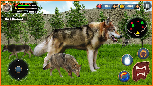 Wild Wolf Simulator 3d Games screenshot