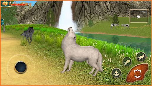 Wild Wolf Simulator 3D Games screenshot