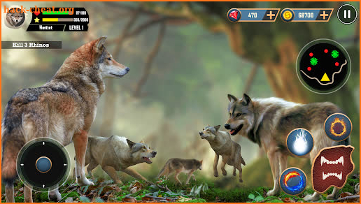 Wild Wolf Simulator 3d Games screenshot
