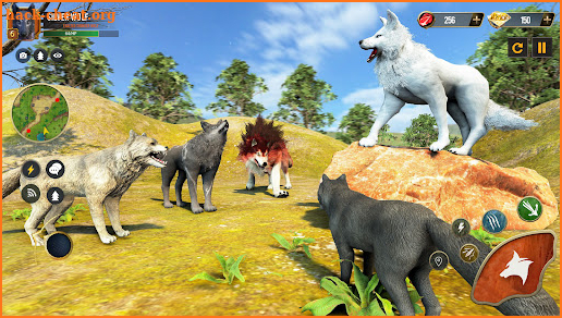 Wild Wolf Simulator Wolf Games screenshot