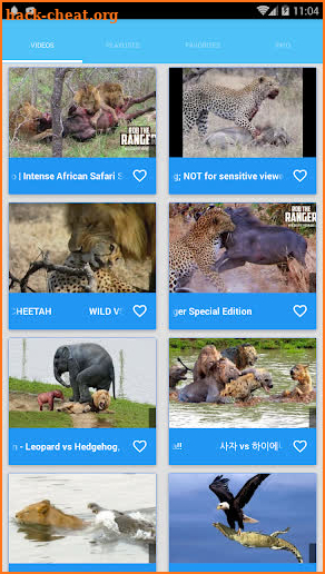 Wildlife - animal attacks videos screenshot