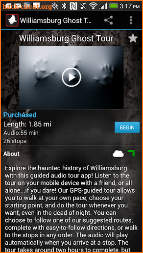 Williamsburg Ghost Tour screenshot