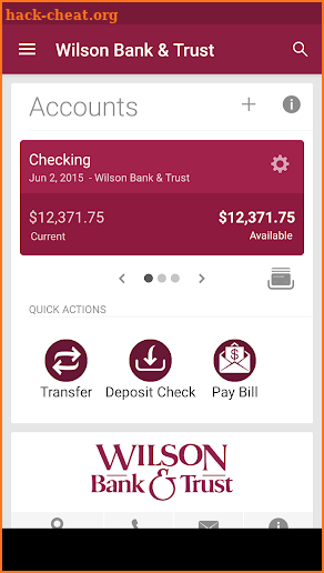 Wilson Bank & Trust screenshot