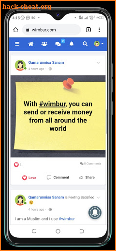 Wimbur - Worlds Largest Social Media Network screenshot