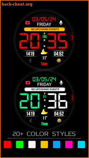 WIN BIG LCD Digital Watch Face screenshot