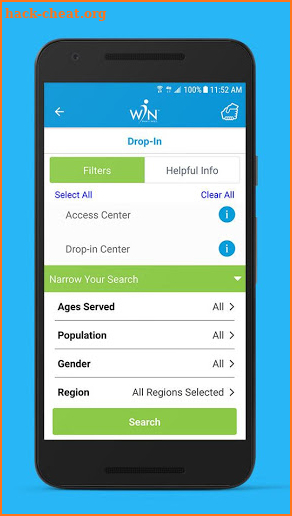 WIN: What I Need – Resources and Services screenshot