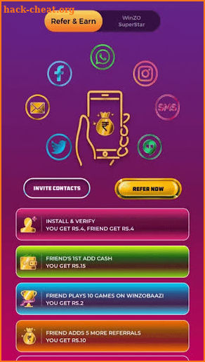 Win Winzo Gold - Earn Money& Win Games Cash screenshot