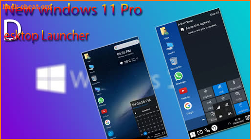 Windows 10 Pro, Windows 11 pro & desktop launcher screenshot